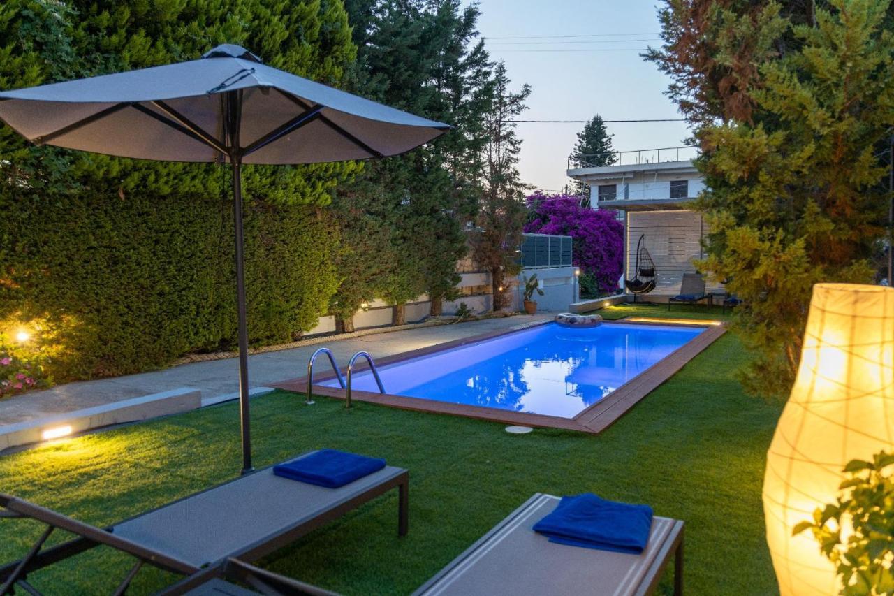 Luxury Villa Hestia Grey With Private Pool Réthimno Kültér fotó